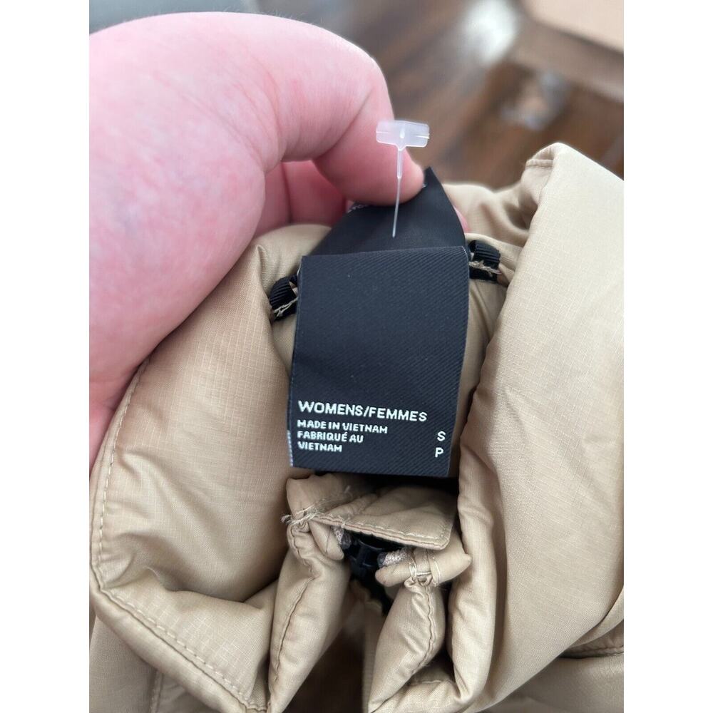 The North Face Tamburello Puffer Jacket Womens Small Beige Polyester Full Zip - Picture 9 of 10